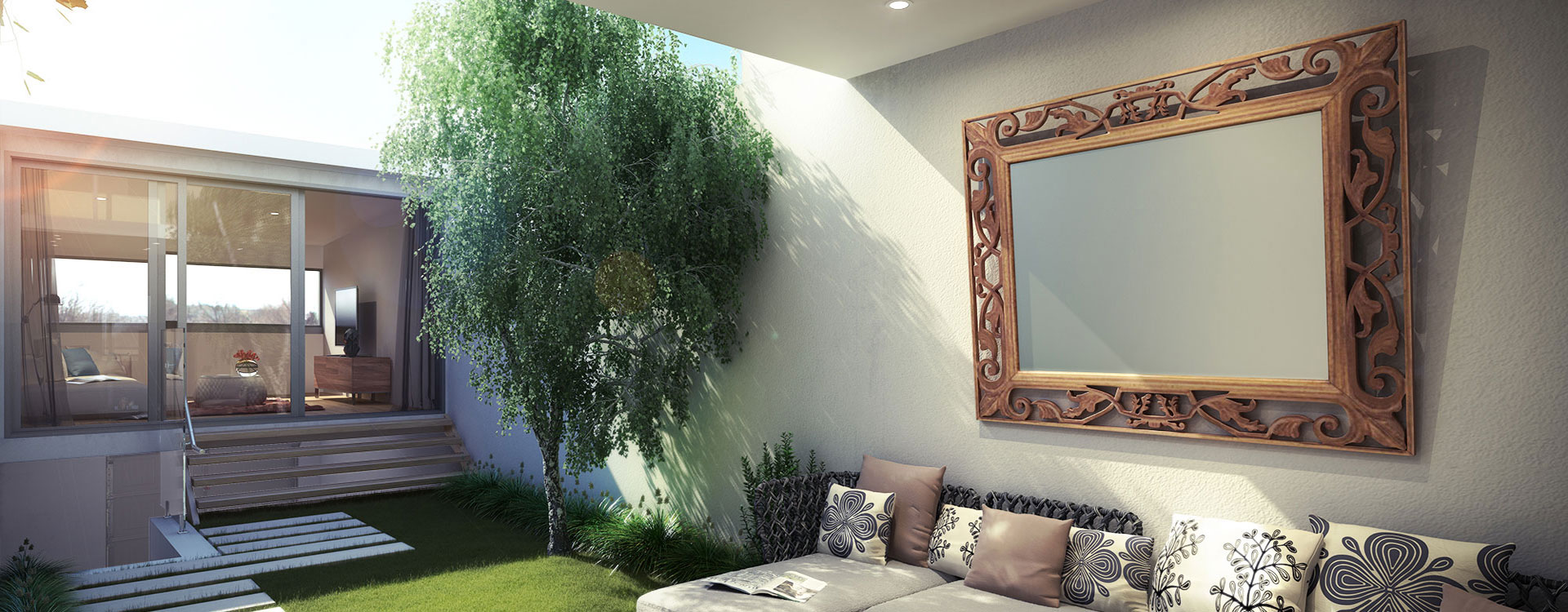 Courtyard of Wyndham Street Alexandria